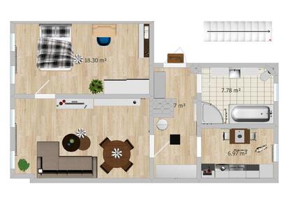 Wohnung Roßwein - 2 Zimmer, 60 m&sup2;, 450&euro; | Angebot:25881003