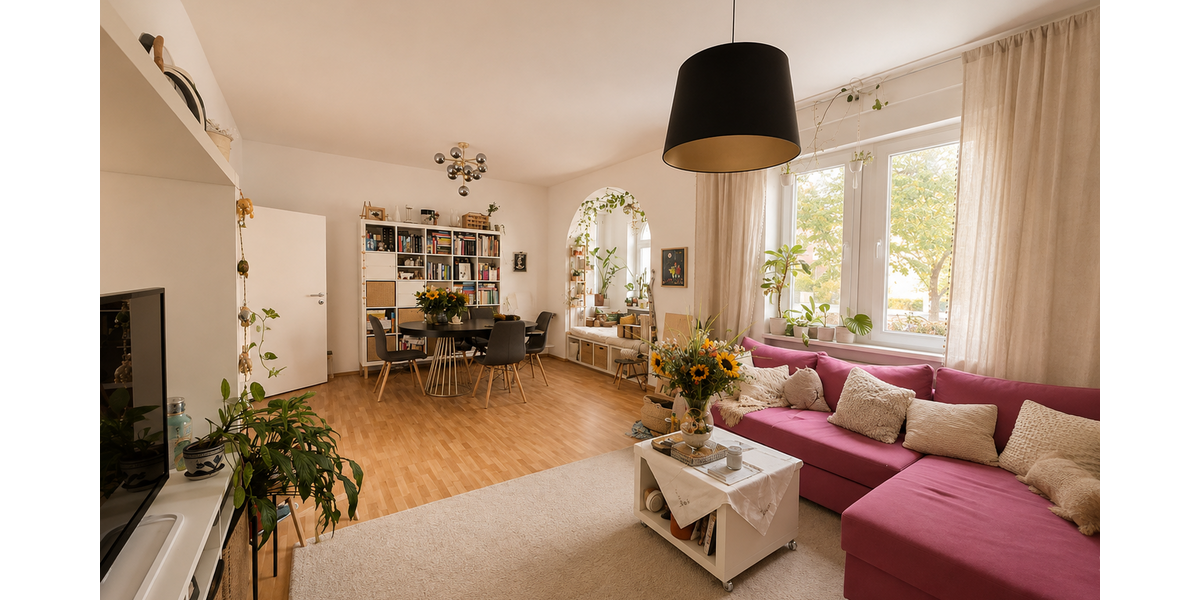 Etagenwohnung Darmstadt Eberstadt - 3 Zimmer, 86 m&sup2;, 1.400&euro; | Angebot:27245834