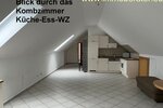 Geräumige Dachgeschoss-Wohung WFL 70 m² Komb. K-E-Wohnzimmer Küchenzeile integriert Fußbodenheizung zu vermieten. - Dachgeschoßwohnung Neunburg vorm Wald | Angebot:24298939