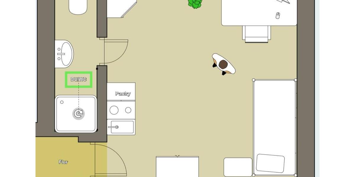 Wohnung Zimmer, 1Z(KN)B 1 zimmer