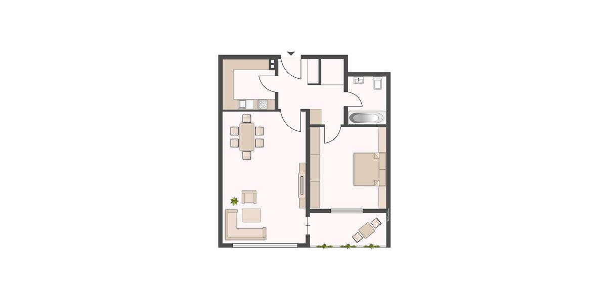 Etagenwohnung Friedrichsdorf - 2 Zimmer, 53 m&sup2;, 665&euro; | Angebot:24877657