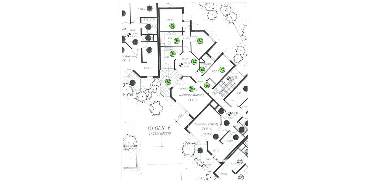 Etagenwohnung Gießen Schlangenzahl - 4 Zimmer, 110 m&sup2;, 1.450&euro; | Angebot:26610164