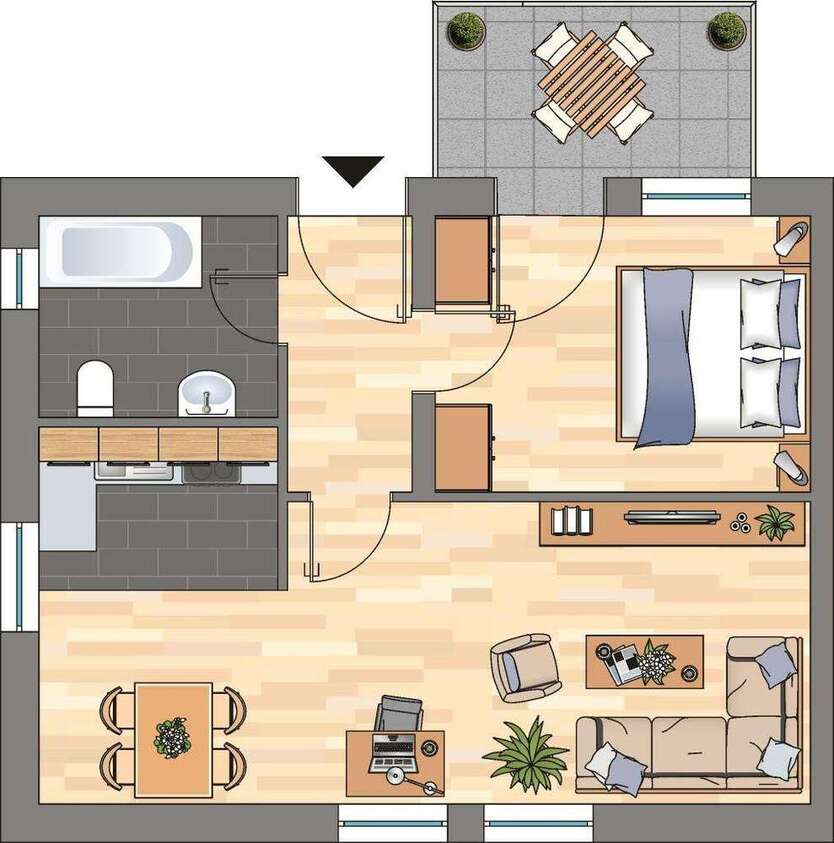Wohnung zum Mieten in Hannover 424 € 48.63 m²