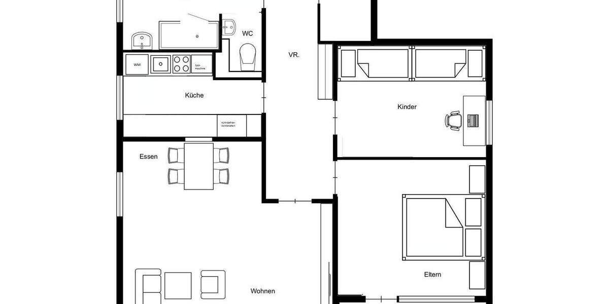 Helle 3,5-Zi-Wohnung mit Balkon & EBK, frisch renoviert gute Anbindung in Bissingen am Bruchwald 3 zimmer