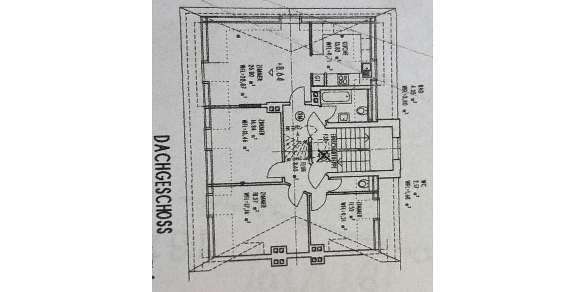 Dachgeschoßwohnung Hof Altstadt - 4 Zimmer, 85 m&sup2;, 850&euro; | Angebot:26582307