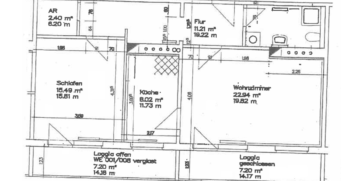 Wohnen mit Mehrwert: 2-Raum-Wohnung mit großzügigem Doppel-Wintergarten in Gera-Bieblach! - Erdgeschoßwohnung Gera Alt-Bieblach | Angebot:26959991