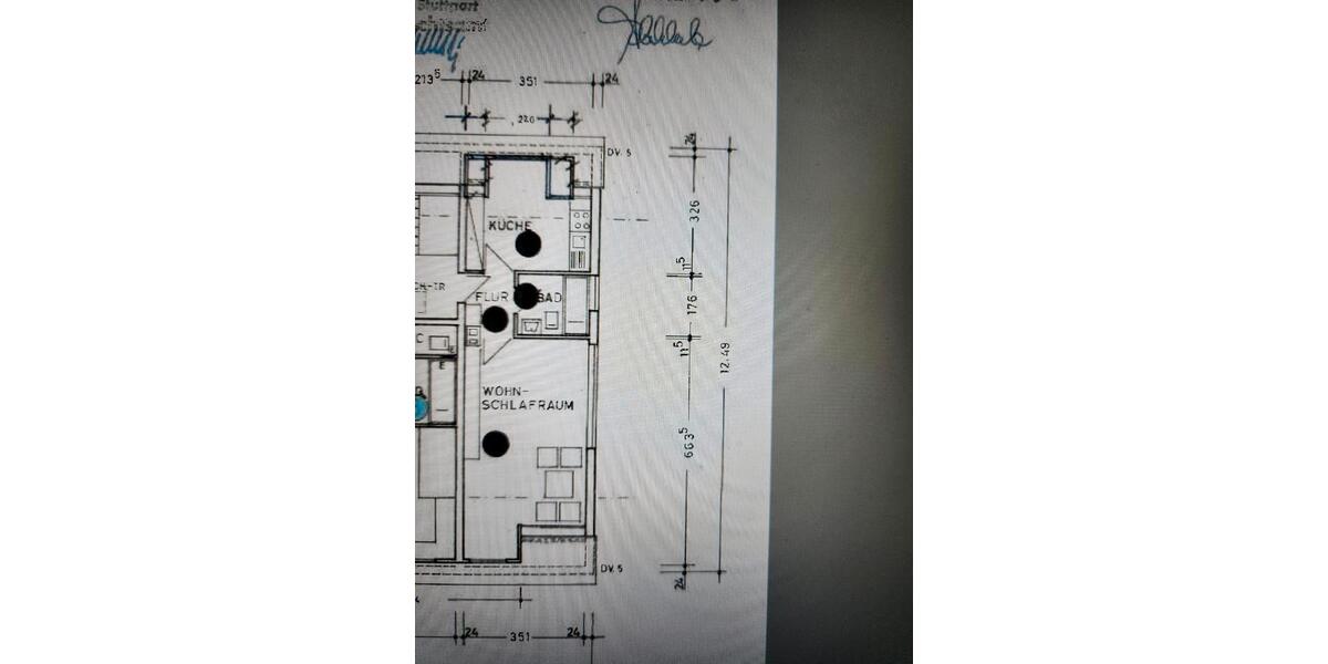 Dachgeschoßwohnung Stuttgart Neuwirtshaus - 1.5 Zimmer, 38 m&sup2;, 695&euro; | Angebot:26469715