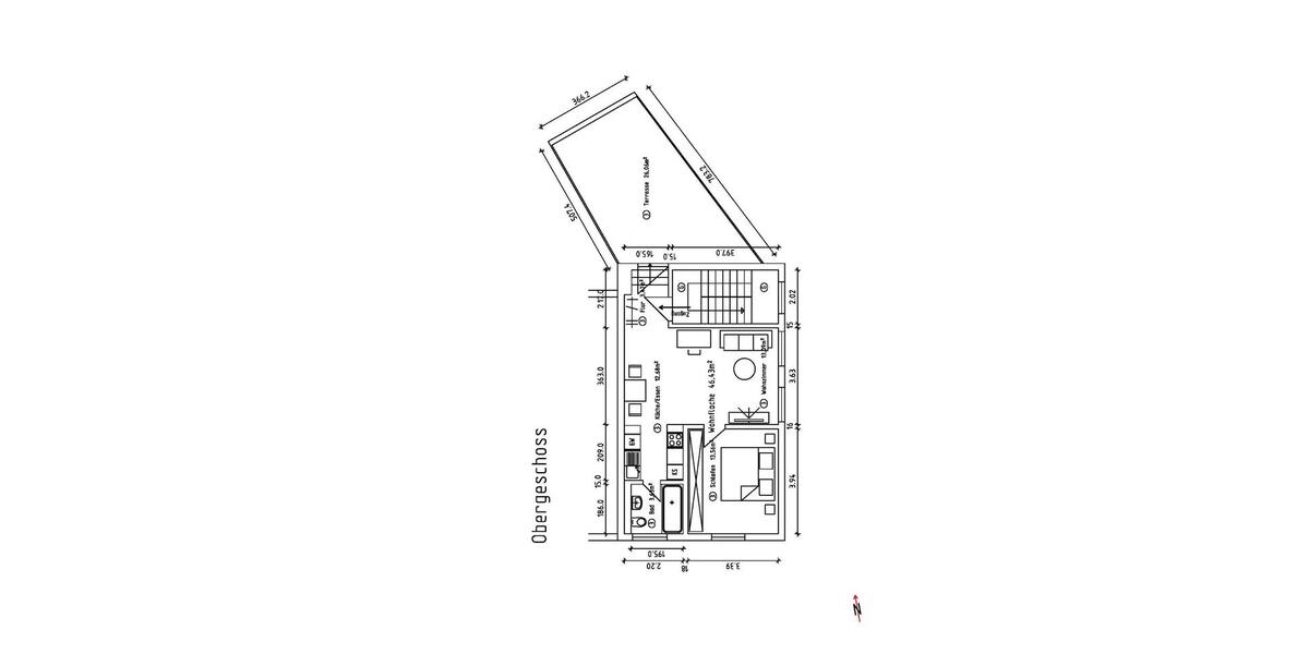 Etagenwohnung Calw - 2.5 Zimmer, 53 m&sup2;, 670&euro; | Angebot:26699905