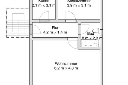 Gemütliche 2-Raum Wohnung in Irxleben 2 zimmer