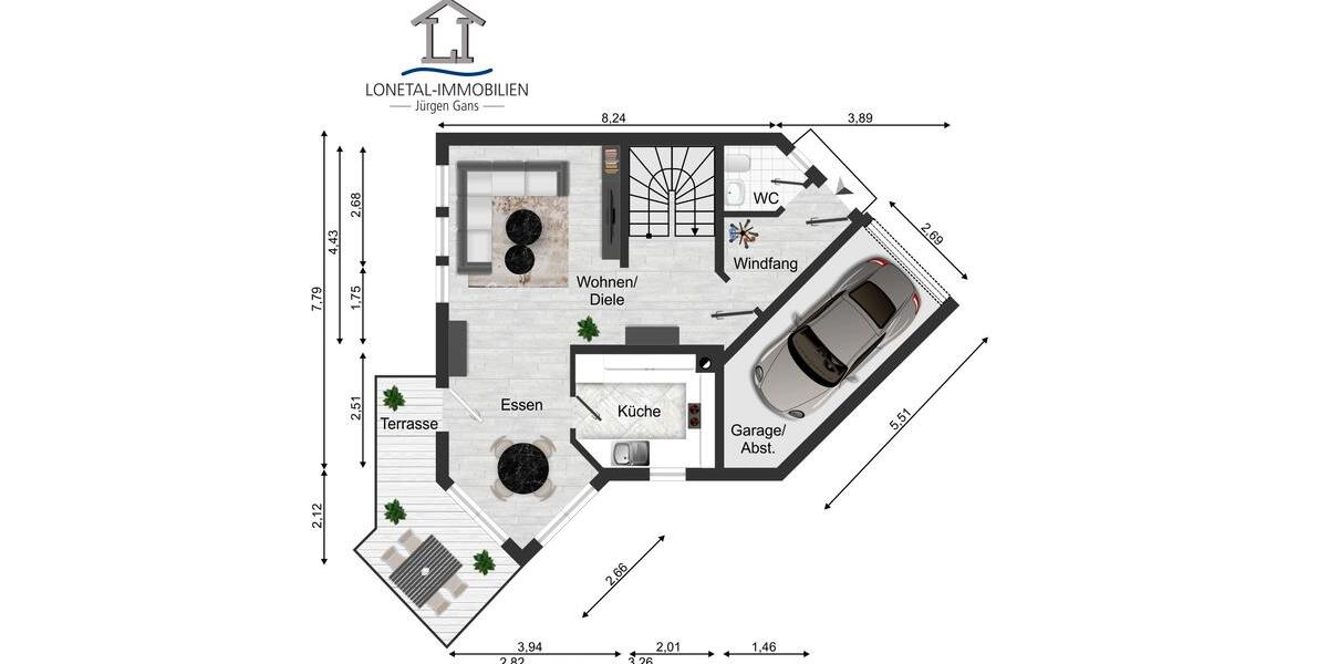Doppelhaushälfte Lonsee - 5 Zimmer, 115 m&sup2;, 1.650&euro; | Angebot:23702168