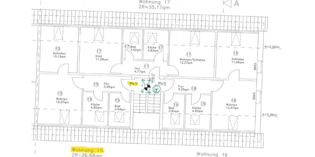 Dachgeschoßwohnung Ruhner Berge - 2 Zimmer, 40 m&sup2;, 320&euro; | Angebot:25976088