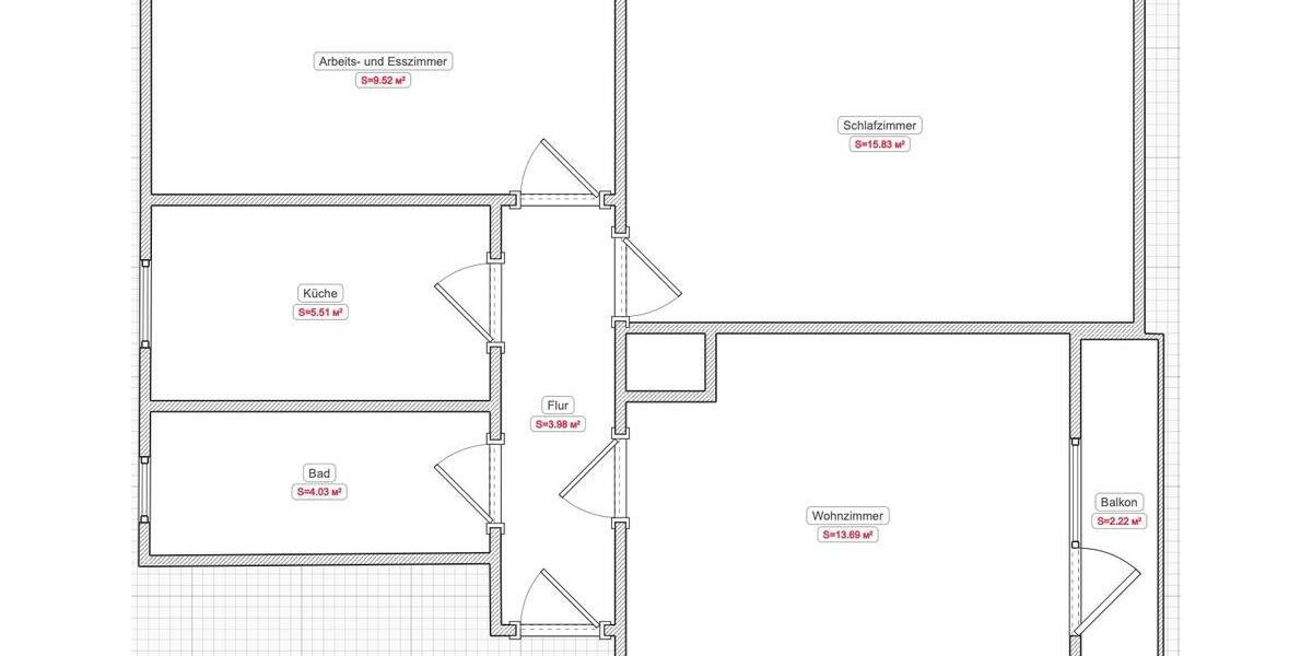 Befristete Untermiete einer 3-Zimmer-Wohnung in St. Johannis 3 zimmer