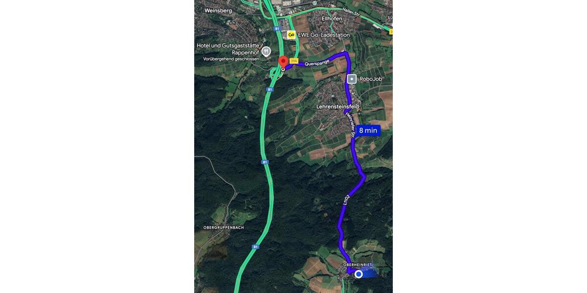 Erdgeschoßwohnung Untergruppenbach - 2.5 Zimmer, 83 m&sup2;, 900&euro; | Angebot:24729089