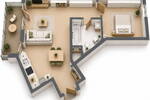 Etagenwohnung Darmstadt - 2 Zimmer, 65 m&sup2;, 1.230&euro; | Angebot:26814656