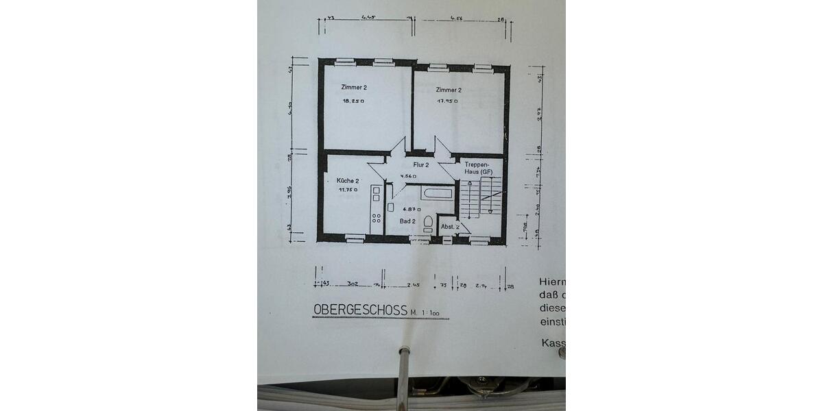 Etagenwohnung Kassel Niederzwehren - 2 Zimmer, 60 m&sup2;, 660&euro; | Angebot:25292040