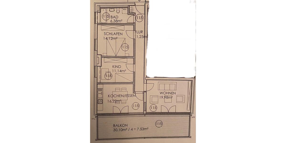 Terrassenwohnung Dürrwangen - 3 Zimmer, 86 m&sup2;, 1.350&euro; | Angebot:26315193