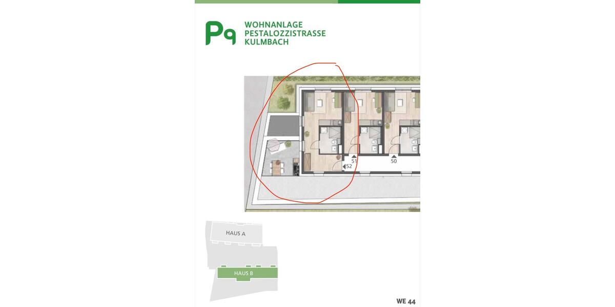 Erdgeschoßwohnung Kulmbach Blaich - 1 Zimmer, 42 m&sup2;, 700&euro; | Angebot:26638682