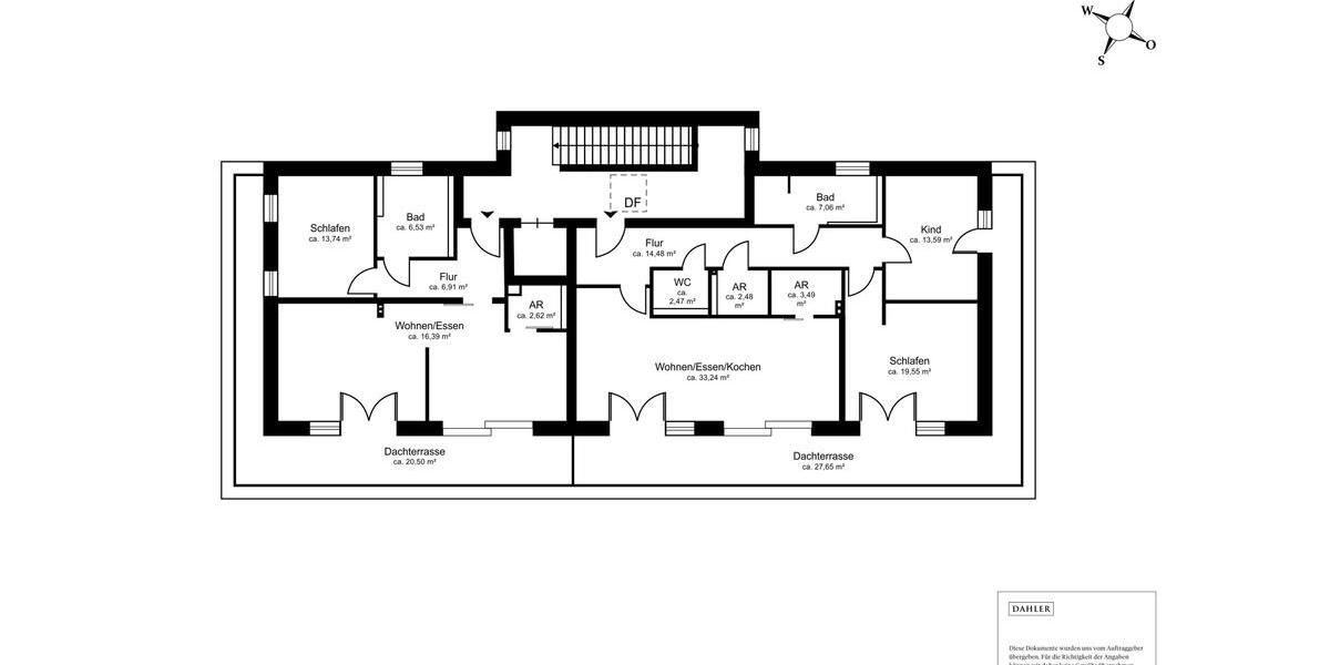 Top-3-Zimmer-Penthouse-Wohnung mit Blick ins Grüne, Dachterrasse, GlasfaserBreitband, Energie: A+ 3 zimmer