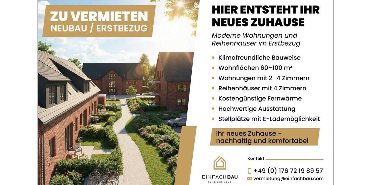 Erdgeschoßwohnung Bispingen - 3 Zimmer, 83 m&sup2;, 1.000&euro; | Angebot:25636333