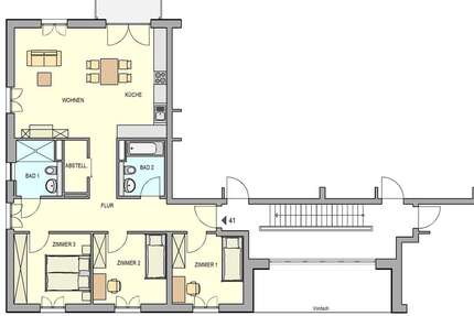 Wohnung Weinböhla - 4 Zimmer, 104 m&sup2;, 1.222&euro; | Angebot:24801416