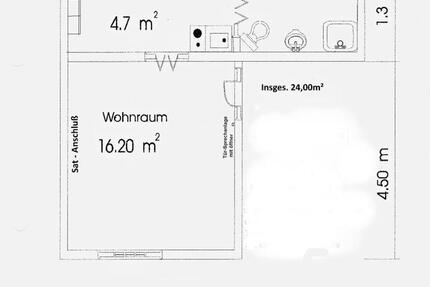 Wohnung Zerbst (Anhalt) - 1 Zimmer, 24 m&sup2;, 190&euro; | Angebot:24480523