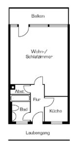 Geräumiges Appartement mit Balkon im Bonner Norden