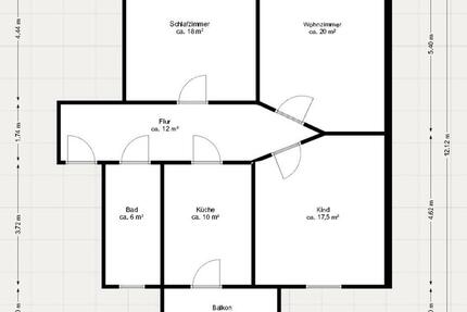 Wohnung Burgstädt - 3 Zimmer, 86 m&sup2;, 600&euro; | Angebot:24979890