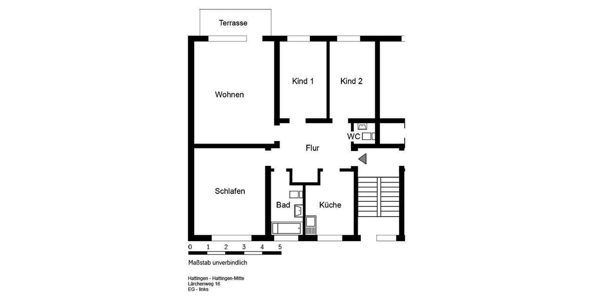 Wohnung zum Mieten in Hattingen 649 € 90 m² 4 zimmer
