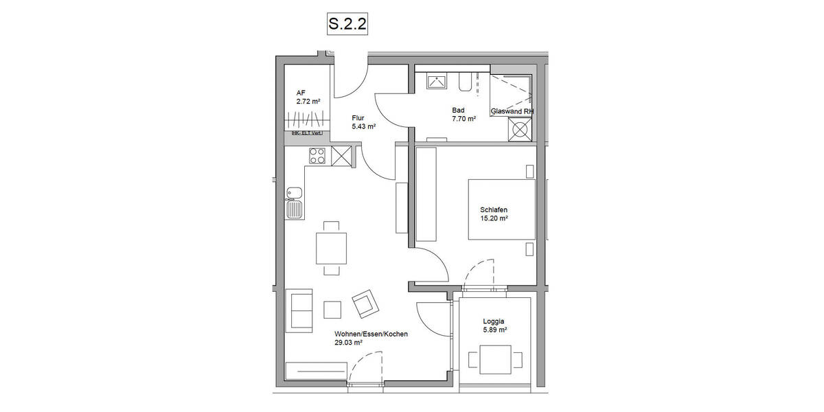 Etagenwohnung Neumarkt in der Oberpfalz Neumarkt - 2 Zimmer, 63 m&sup2;, 1.069&euro; | Angebot:26388234