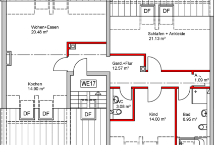 Wohnung Eisenberg - 4 Zimmer, 90 m&sup2;, 1.100&euro; | Angebot:25195264