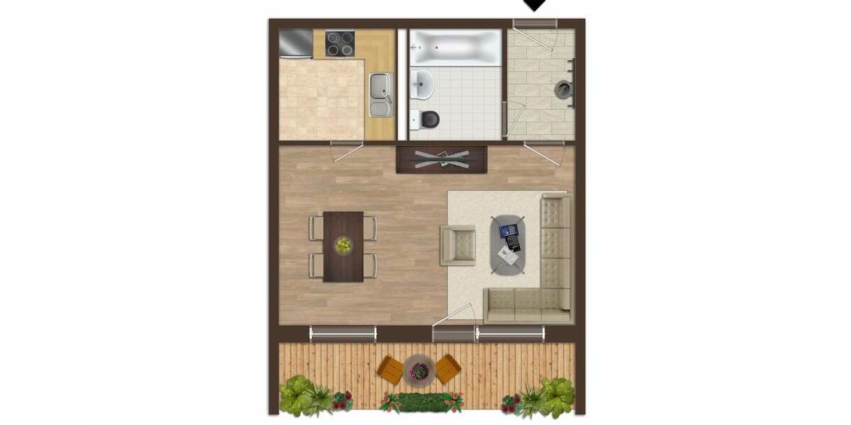 Etagenwohnung Prenzlau - 1 Zimmer, 37 m&sup2;, 260&euro; | Angebot:26478360