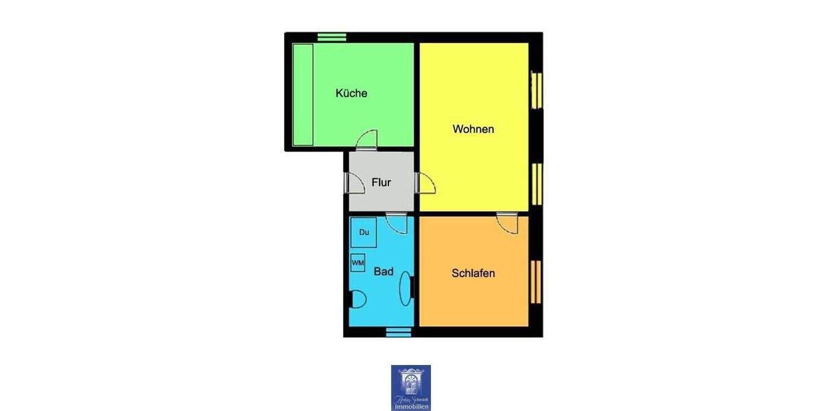 Geniale 2-Zimmerwohnung mit Top-Grundriss, Wohnküche und Tageslichtbad! 2 zimmer