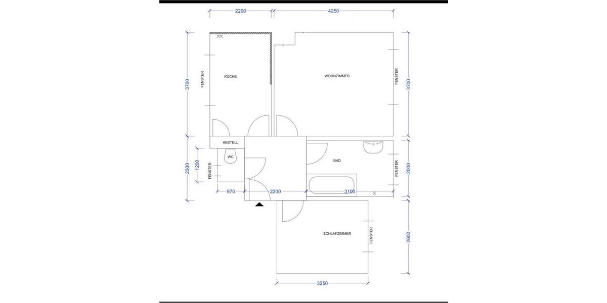 Etagenwohnung Rendsburg - 2 Zimmer, 52 m&sup2;, 520&euro; | Angebot:26456417