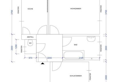 Wohnung Rendsburg - 2 Zimmer, 52 m&sup2;, 520&euro; | Angebot:26456417