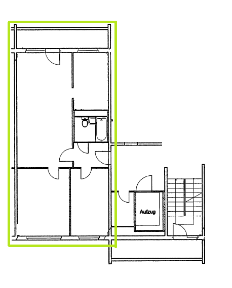 Etagenwohnung Zwickau Pölbitz - 3 Zimmer, 70 m&sup2;, 325&euro; | Angebot:26189605