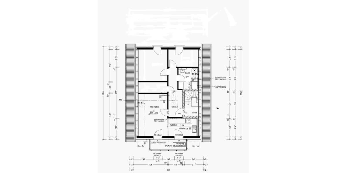 Etagenwohnung Zinnowitz - 3 Zimmer, 75 m&sup2;, 950&euro; | Angebot:27439830