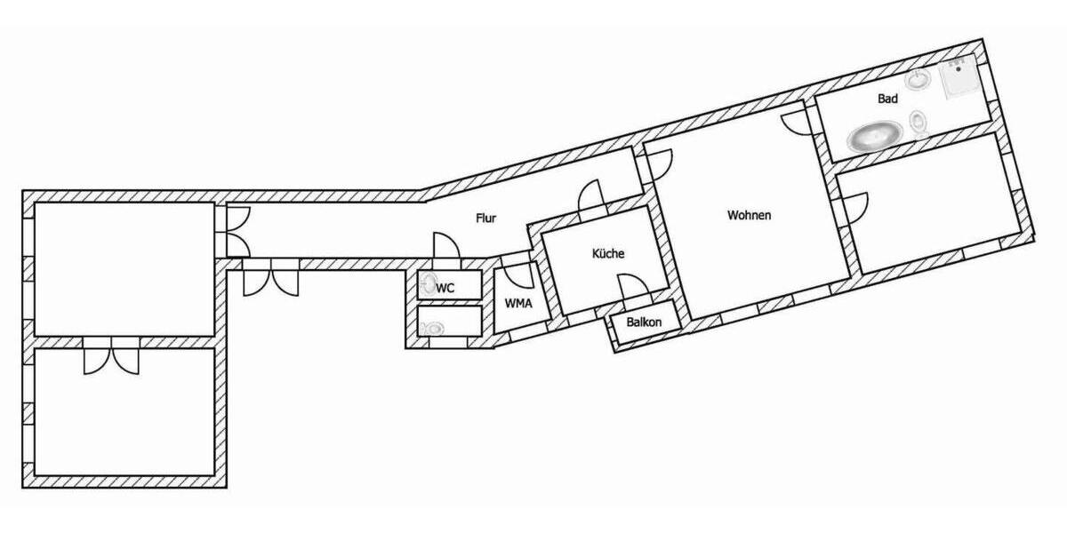 Etagenwohnung Riesa Innenstadt - 4 Zimmer, 135 m&sup2;, 690&euro; | Angebot:26451238