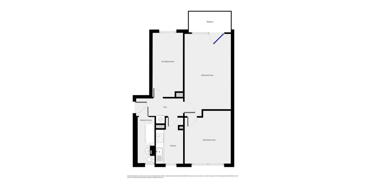 Etagenwohnung Kalbe (Milde) - 3 Zimmer, 59 m&sup2;, 176&euro; | Angebot:26251276