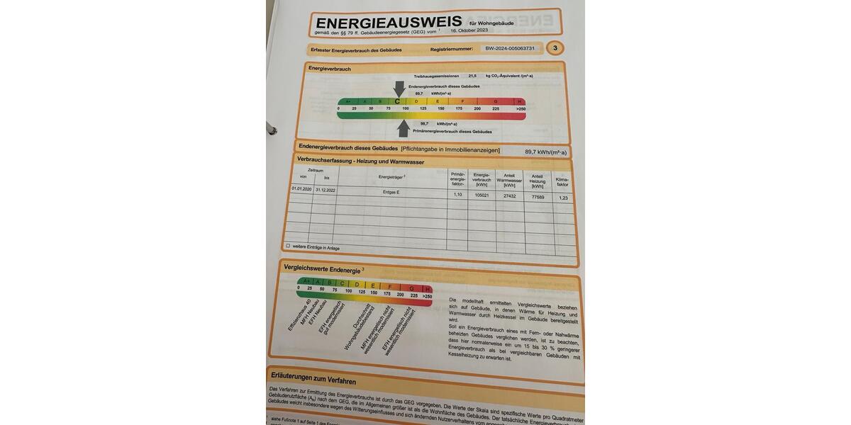 Etagenwohnung Grenzach-Wyhlen Wyhlen - 3 Zimmer, 88 m&sup2;, 1.250&euro; | Angebot:26238403