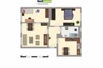 Etagenwohnung Merseburg Geusa - 3 Zimmer, 52 m&sup2;, 313&euro; | Angebot:26751175