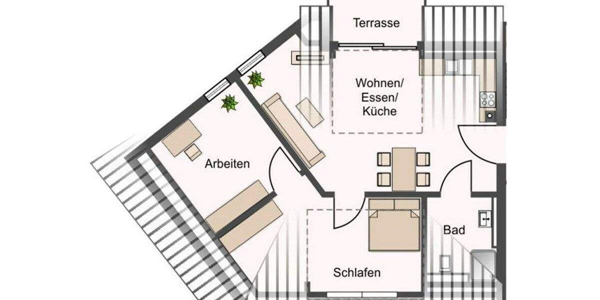 Etagenwohnung Gundelsheim / Höchstberg Gundelsheim - 2 Zimmer, 56 m&sup2;, 740&euro; | Angebot:24452122