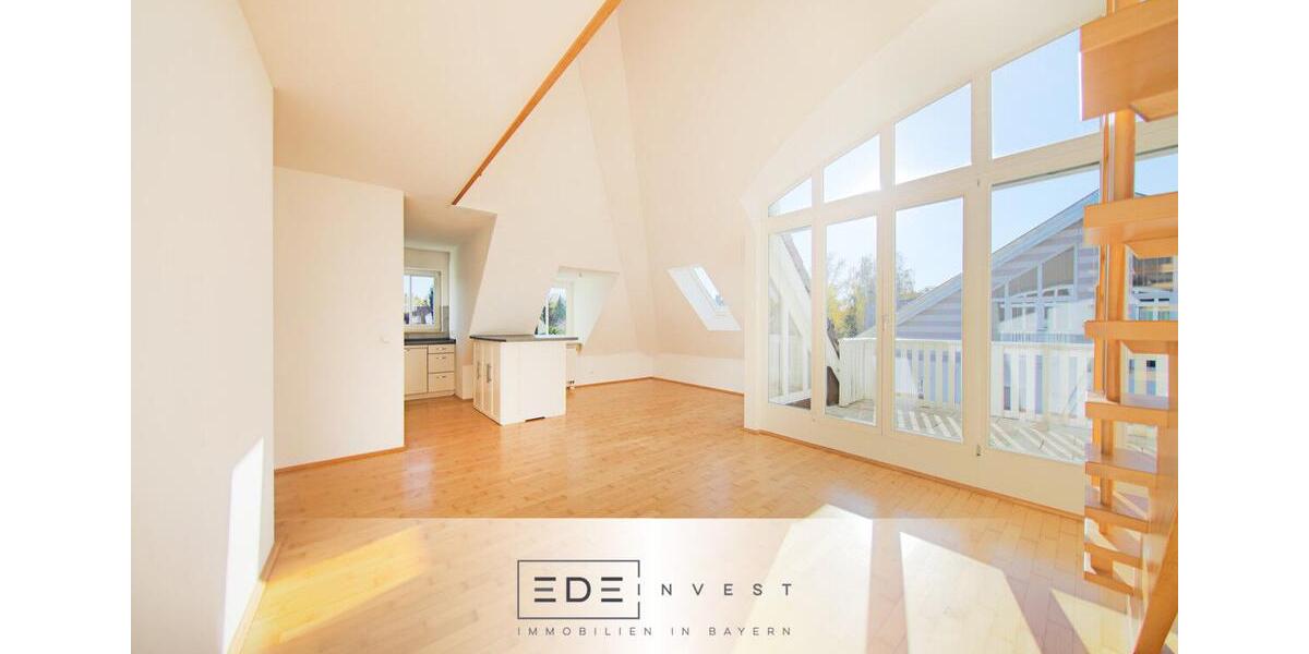 Charmante Dachgeschoss-Maisonettewohnung mit traumhaftem Westbalkon in ruhiger Lage! 2 zimmer