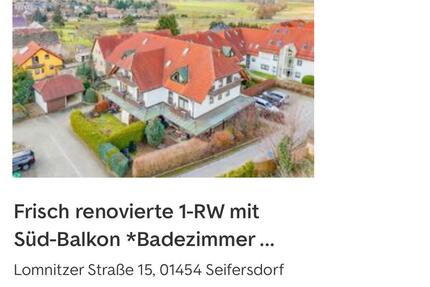 Schicke 1 Raum in Seifersdorf 1 zimmer