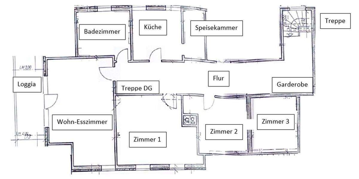Etagenwohnung Nienburg Holtorf - 5 Zimmer, 142 m&sup2;, 1.190&euro; | Angebot:25820395