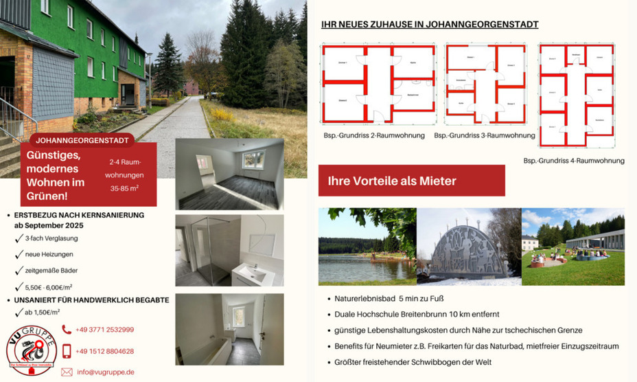 Erstbezug! Kernsanierte, moderne Wohnung im Grünen