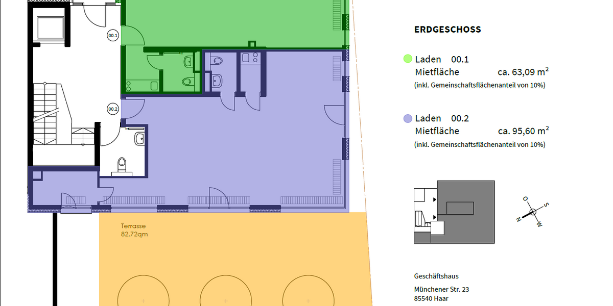 Gewerbeobjekt Haar - 1.700&euro; | Angebot:24210259