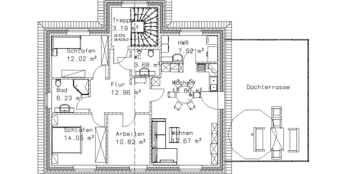 Etagenwohnung Freren - 4 Zimmer, 98 m&sup2;, 980&euro; | Angebot:24345953