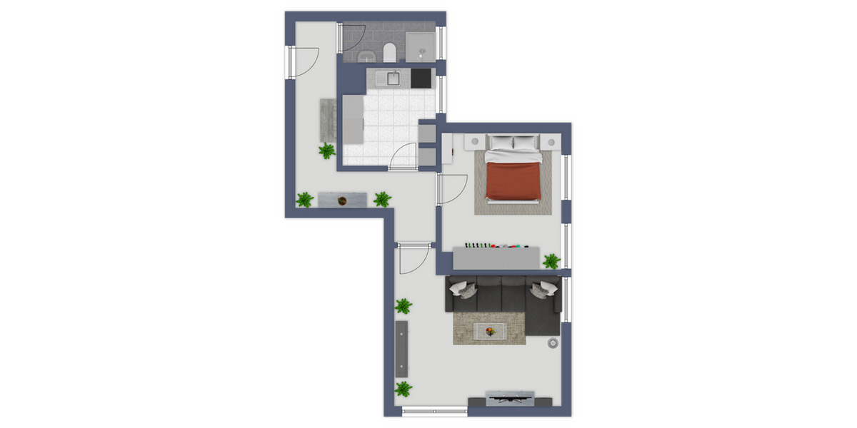 Etagenwohnung Kiel Ellerbek - 2 Zimmer, 58 m&sup2;, 510&euro; | Angebot:26137924
