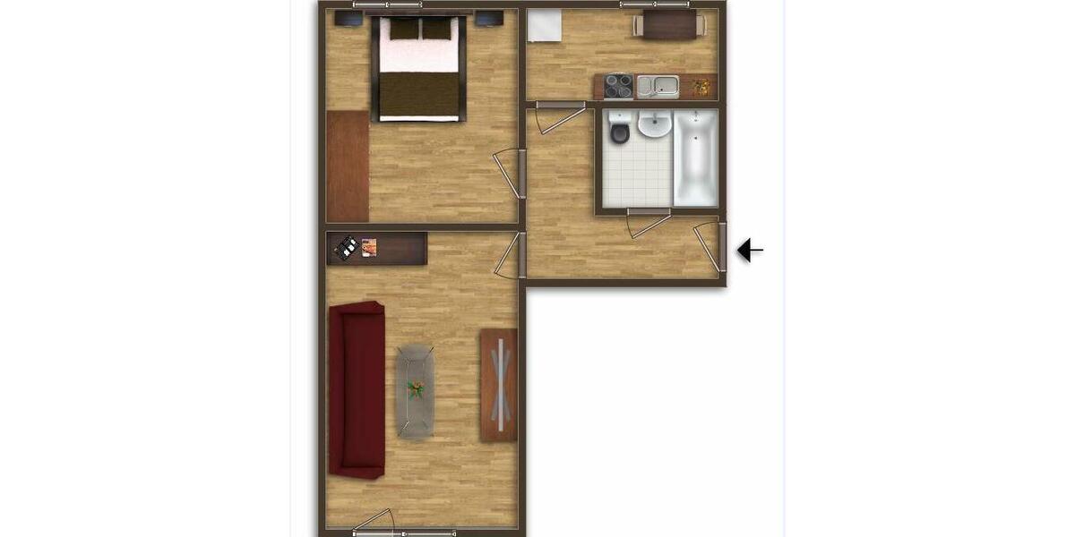 Etagenwohnung Prenzlau - 2 Zimmer, 48 m&sup2;, 400&euro; | Angebot:26646813