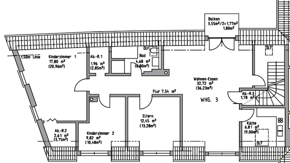 Dachgeschoßwohnung Rödelsee - 4.5 Zimmer, 108 m&sup2;, 950&euro; | Angebot:24338948